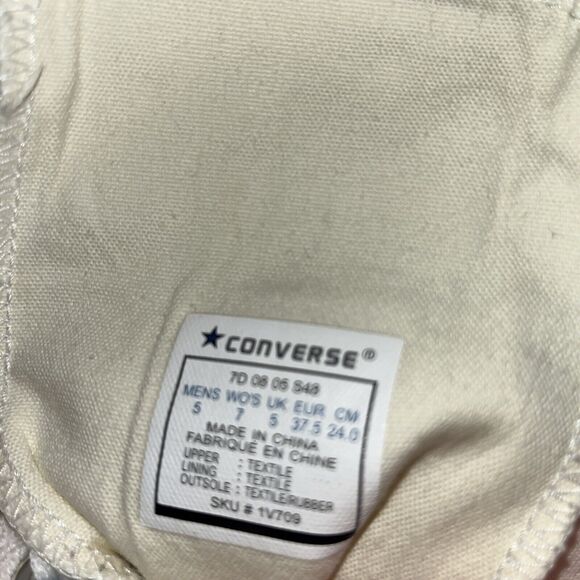 Converse Knee High White All Star Y2k Size Men 5 Women 7 Chuck Taylor - Picture 8 of 12